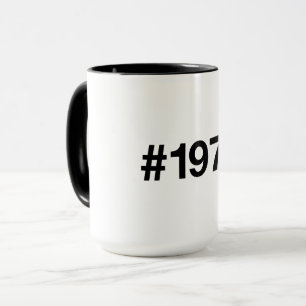 Caneca 1972 Hashtag 51 Anos Aniversário de Aniversário