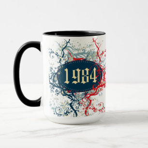 Caneca 1984 Aniversário ou Desde 1984 ou Feito em 1984