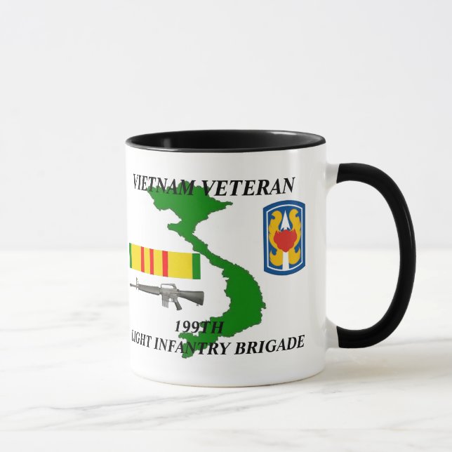 Caneca 199th Veterano de Vietnam da divisão de infantaria (Direita)