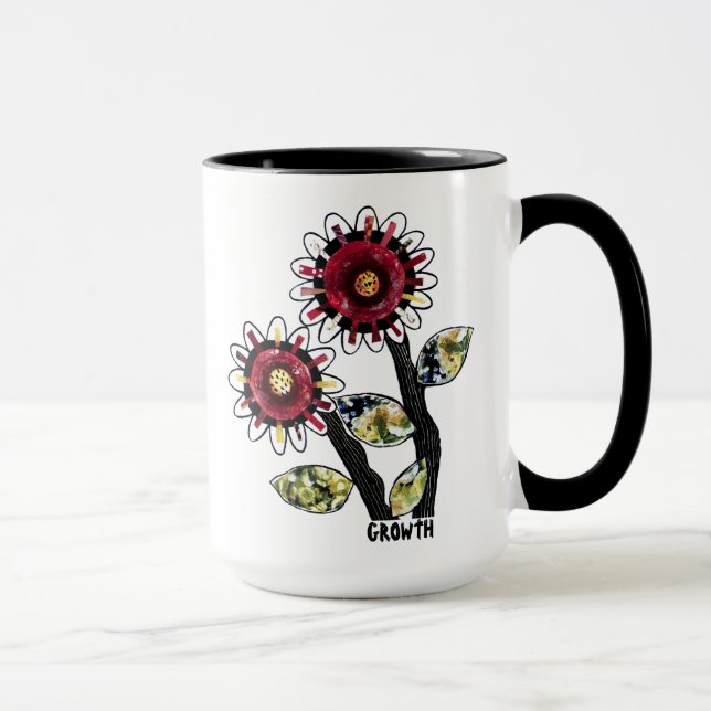 Caneca 1 - Abstrato floral (Direita)