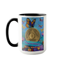 1 ano NOME PERSONALIZADO AA Borboletas Flores