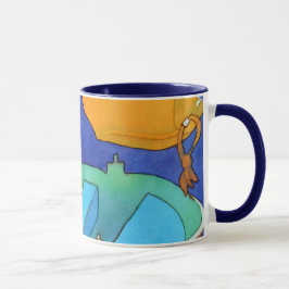 Caneca 1 dos barcos de enfileiramento