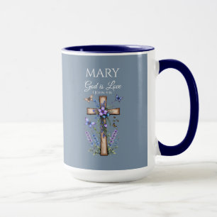 Caneca 1 João 4:16 Deus é Amor – Cristão Personalizado