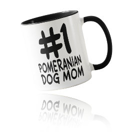 Caneca #1 Mãe de Cachorro Pomerânia - Melhor Mãe de Pelúc