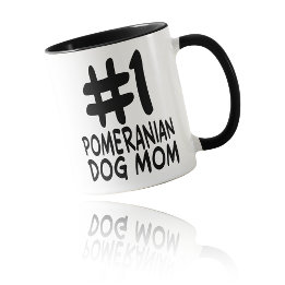 Caneca #1 Pomeranian Dog Mom - World's Best Fur Mom