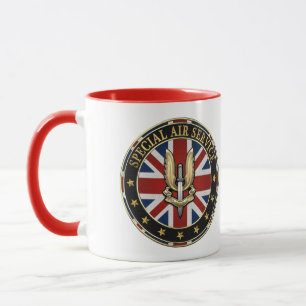 Caneca [200] Crachá SAS (Special Air Service) [3D]