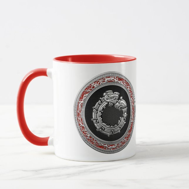 Caneca [200] Deus Serpente Quetzalcoatl [Prata] (Esquerda)