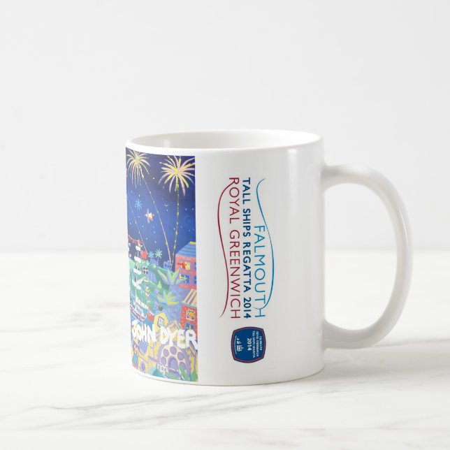 Caneca 2014 alta da arte da regata dos navios de (Direita)