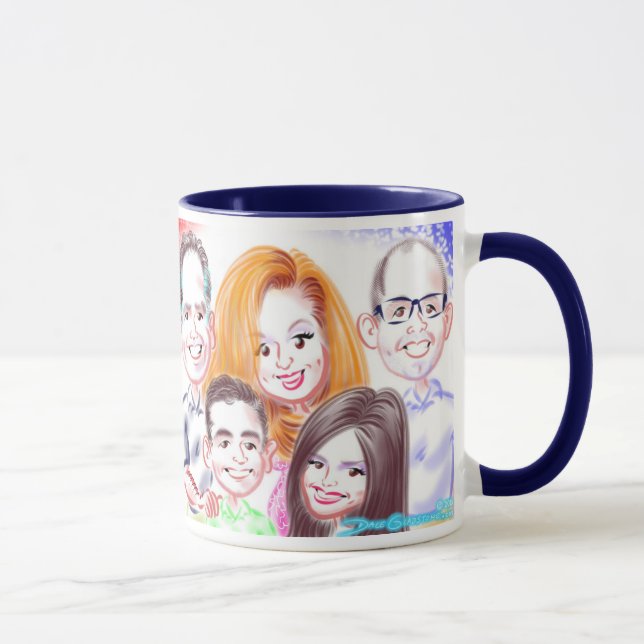 Caneca 2015 das caricaturas da família do (Direita)
