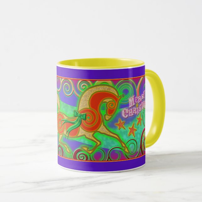 Caneca 2017 Collectible do cavalo de Holidaze do (Frente Esquerda)