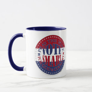 Caneca 2024 Reze Pelo Voto Por Deus e País Vote Inteligen