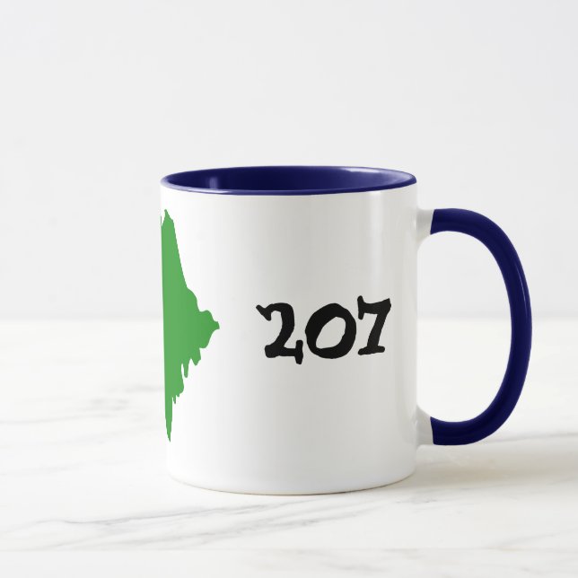 Caneca 207, código de área de Maine! (Direita)