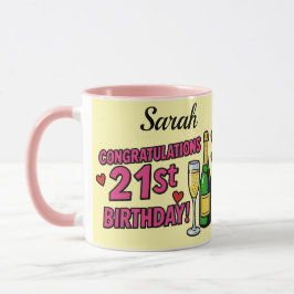 Caneca 21st Birthday coffee mug 
