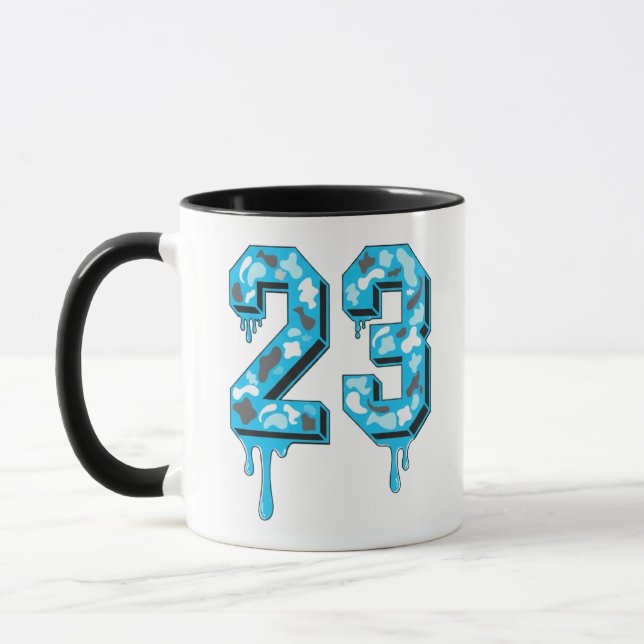 Caneca 23 bruh Camuflado Gamma Azul Combinando , gamma az (Esquerda)