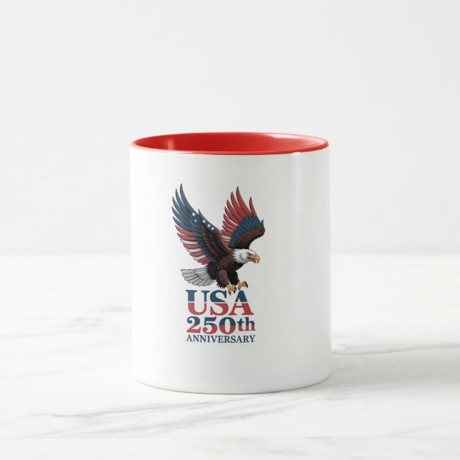 Caneca 250º Aniversário dos EUA (Centro)