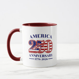 Caneca 250º Aniversário EUA Patriótico | 1776–2026