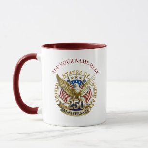 Caneca 250º Aniversário EUA Patriótico 1776–2026