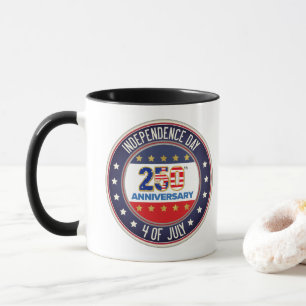 Caneca 250º Aniversário EUA Patriótico   1776–2026