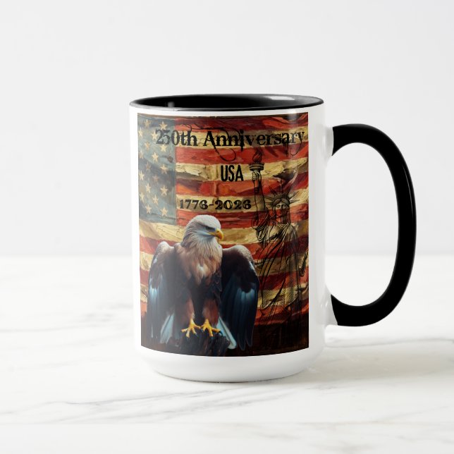 Caneca 250º Semiquincentenário dos Estados Unidos (Direita)