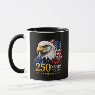 Caneca 250 Anos Americanas 250º Aniversário Patriótico EU