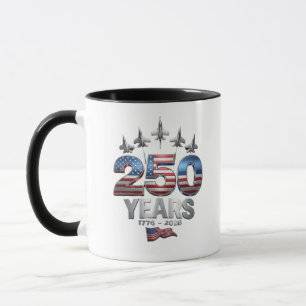 Caneca 250 Anos Americano 1776 2026 250º EUA Patriótico