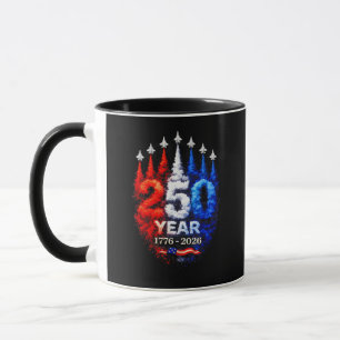 Caneca 250 Anos Americano 1776 2026 250º EUA Patriótico 4
