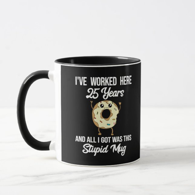 Caneca 25 Anos de Trabalho - Agradecimento pelo Aniversár (Esquerda)