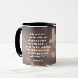 Caneca 2 Crônicas 7:14 Se minhas Pessoas rezarem