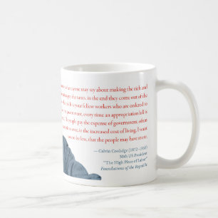 Caneca #2 de Calvin Coolidge "que taxa o rico "