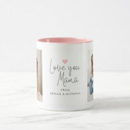 Caneca 2-Foto Moderna "Amo-te Mãe"