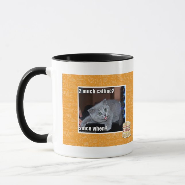 Caneca 2 muito caffine? (Esquerda)