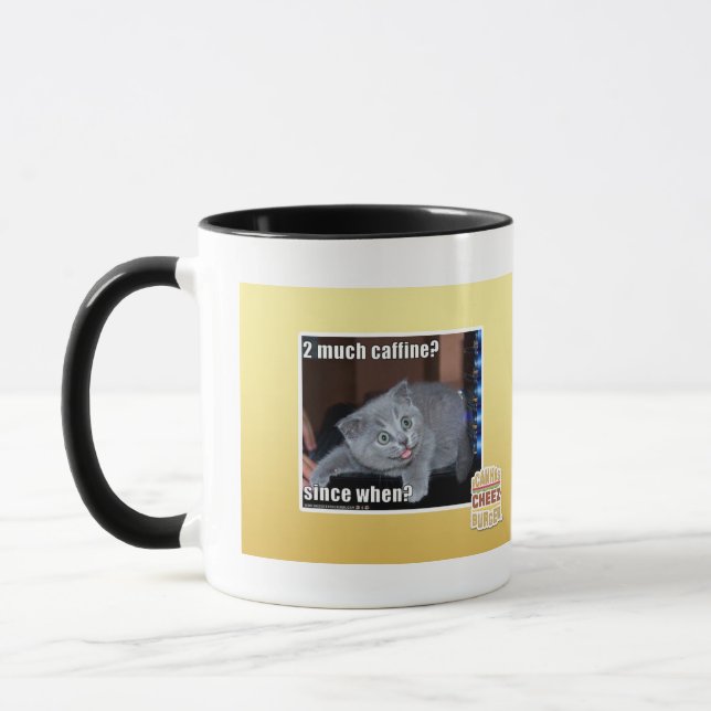 Caneca 2 muito caffine? (Esquerda)