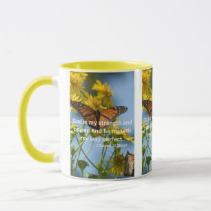 Caneca 2 Samuel 22:33 KJV Escritura de Bíblia Pic Dois-To