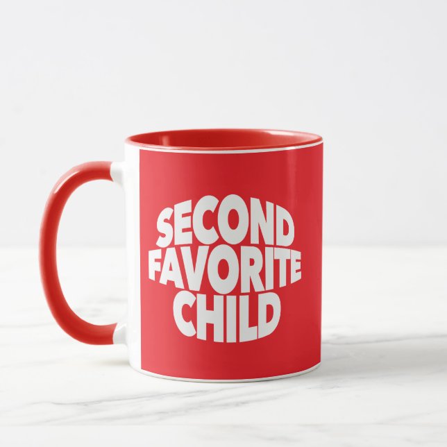 Caneca 2nd Second Favorite Child number one sibling sis (Esquerda)