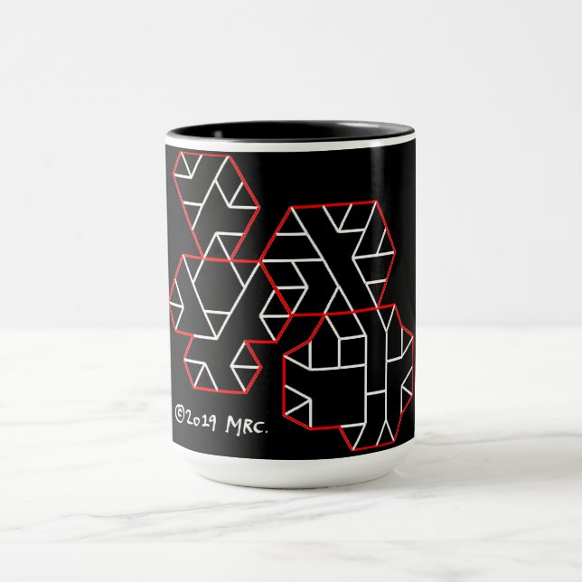 Caneca 3º Grau Vertices Geek Preto (Centro)