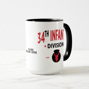 Caneca 34ª Divisão de Infantaria Personalizável
