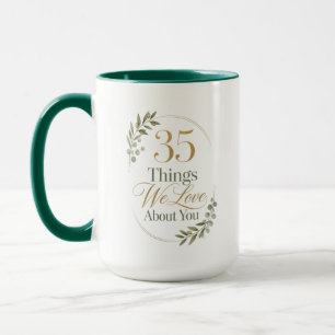 Caneca 35 Coisas Que Amamos Sobre Minha Esposa