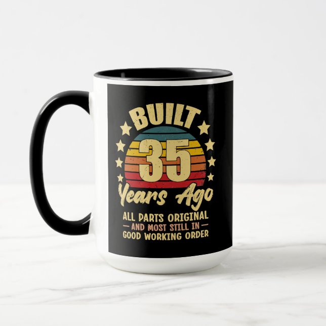 Caneca 35 Years Ago All Parts Original 35th Birthday (Esquerda)