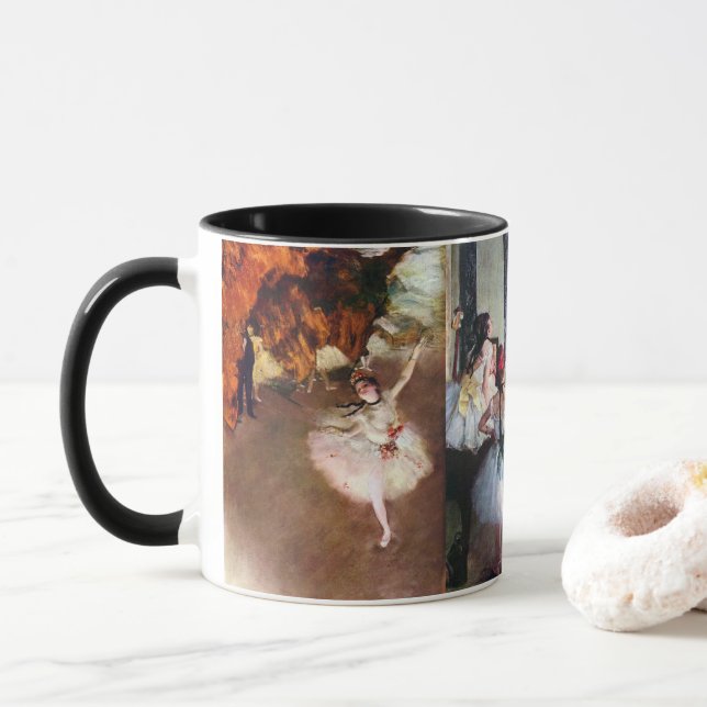 Caneca 3 Bailarinas Diferentes por Edgar Degas (Com Donut)
