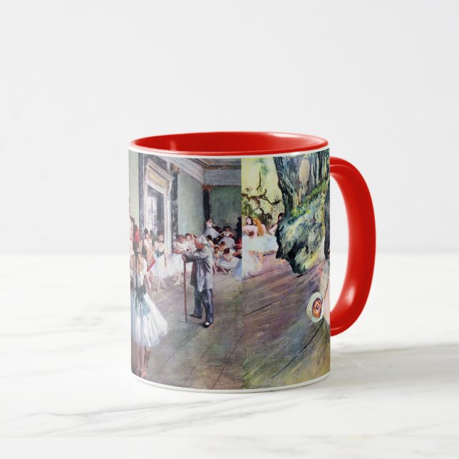Caneca 3 diferentes Ballerinas por Edgar Degas (Frente Esquerda)
