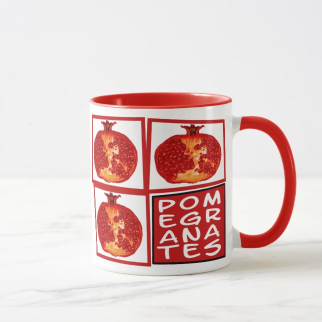 Caneca 3 fatias de romã Art Déco (Direita)