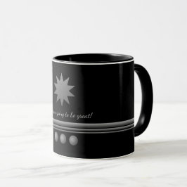 Caneca 3 Texto Preto do Silver do Sphere