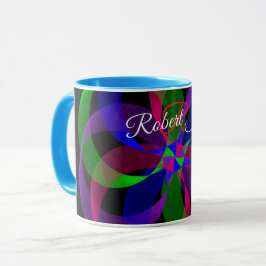 Caneca 3D 2D Geometric Hybrid Coffee Mug