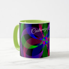 Caneca 3D 2D Geometric Hybrid Coffee Mug