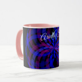 Caneca 3D Center Flower Petal Geometric Coffee Mug