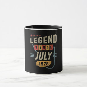 Caneca 45 anos de lenda desde julho de 1978 45º aniversár