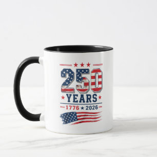 Caneca 4 de Julho América Bandeira dos EUA Patriótico 250