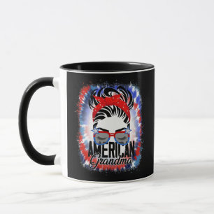 Caneca 4 de Julho Avó Americana Coque Desarrumado Vida de