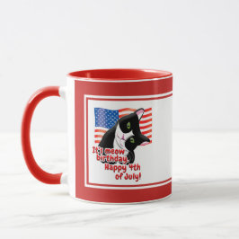 Caneca 4 de julho Cat