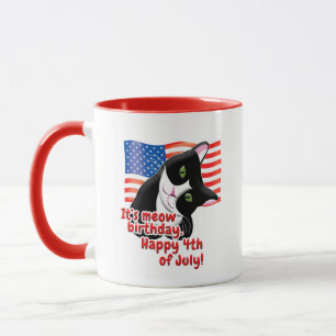 Caneca 4 de julho Cat
